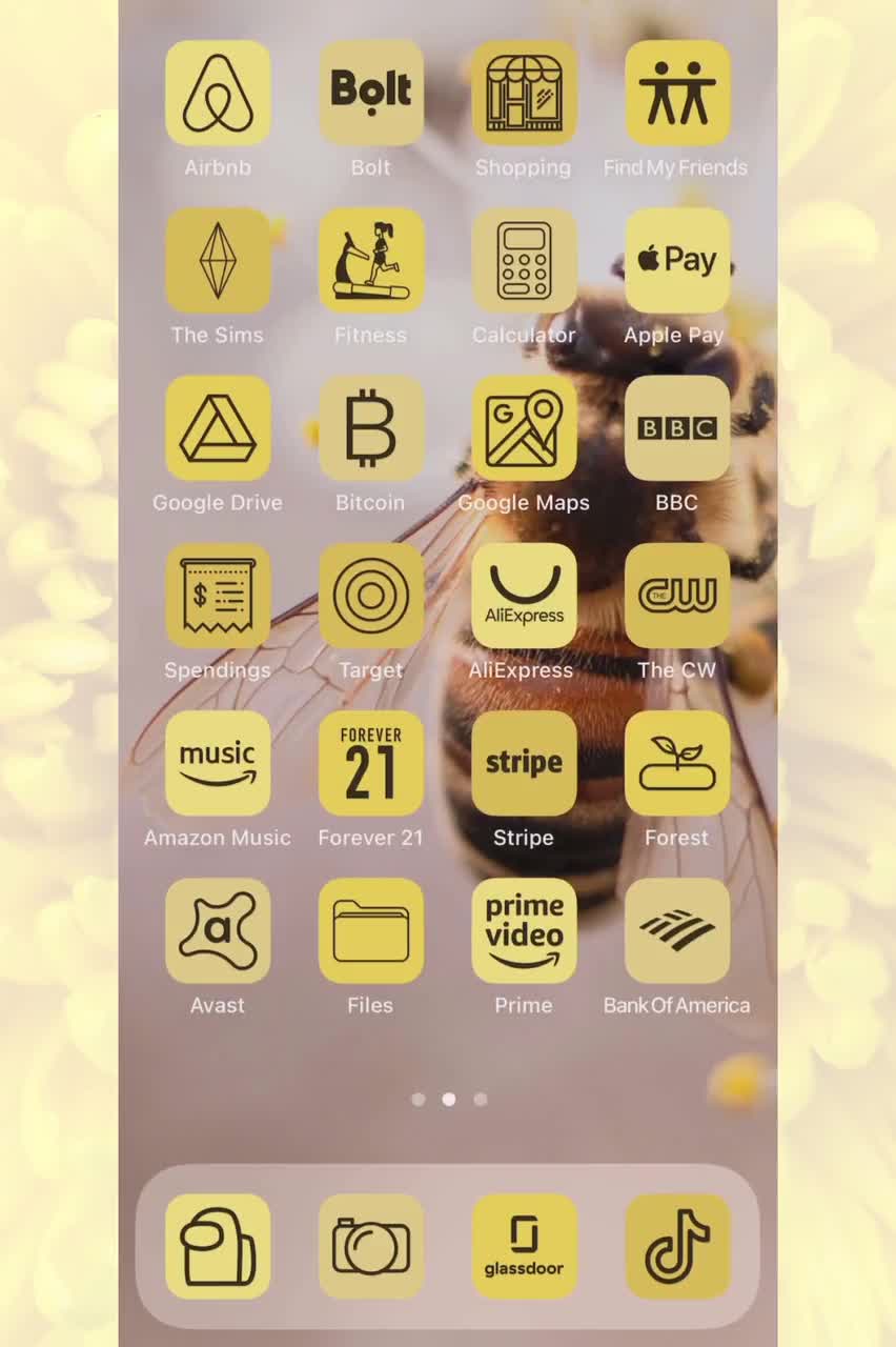 800 Ios 14 Icons Yellow Pastel Yellow Sunflower Aesthetic Etsy