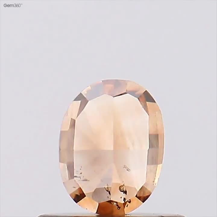 0.58 CT Oval Diamond Natural loose Diamond Oval Cut Brown Color Gifts Diamond Jewelry Diamond Ring P30FC1-117