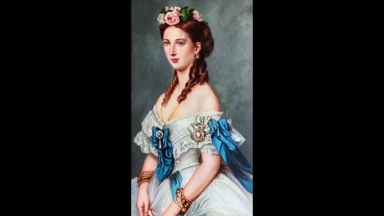 Queen Alexandra when Princess of Wales 1864 Franz Xaver Winterhalter Handmade Replica Wall Art Oil Painting On Canvas Western Art Decor