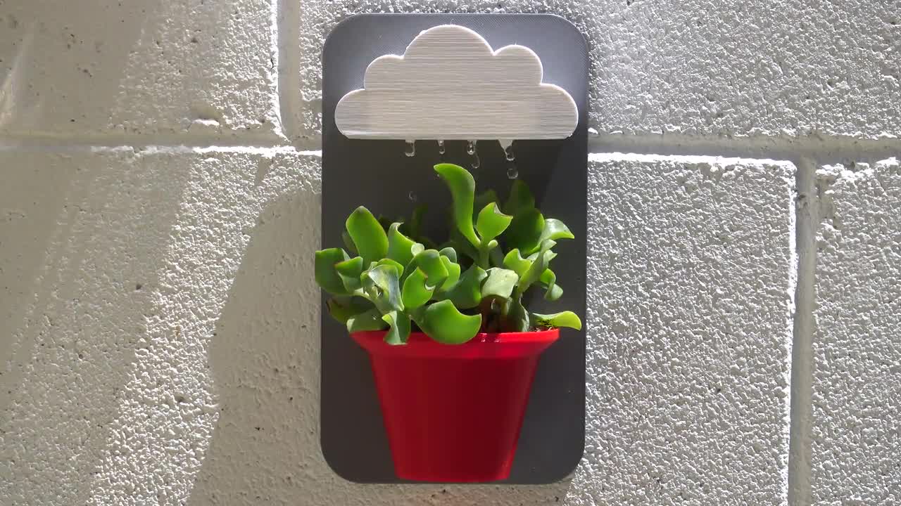 Kreative Selbstbewässernde Pflanze Blumentopf Wandbehang Kunststoff Pflanzer 