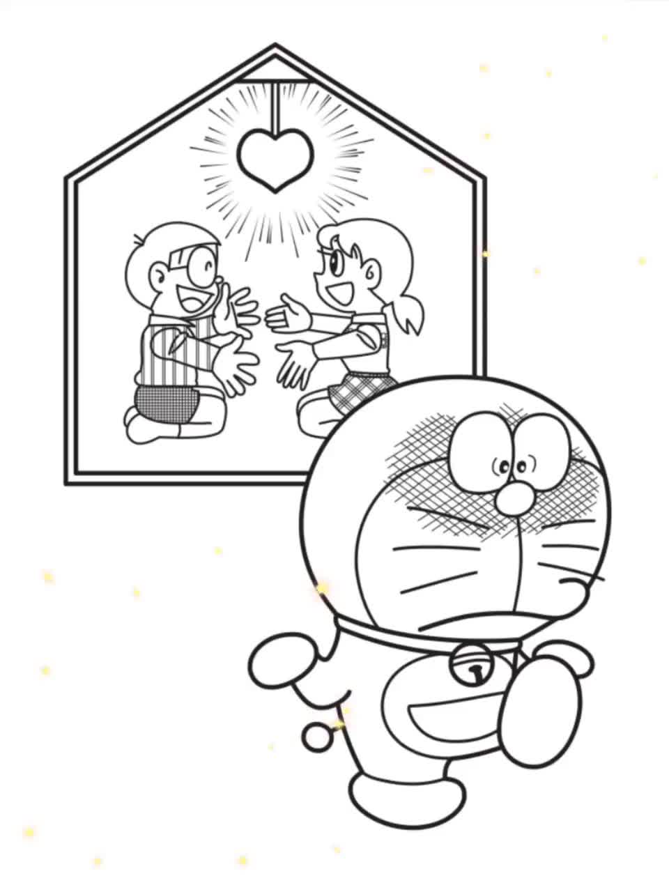 Download Doraemon Coloring Book 44 Coloring Pages For Kids Best Gift Etsy