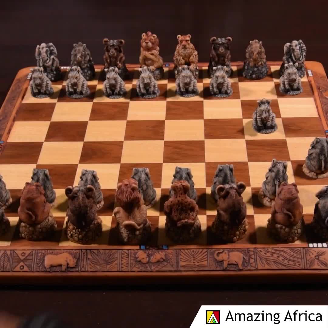 Fat Five /& Friends Animal Chess Set