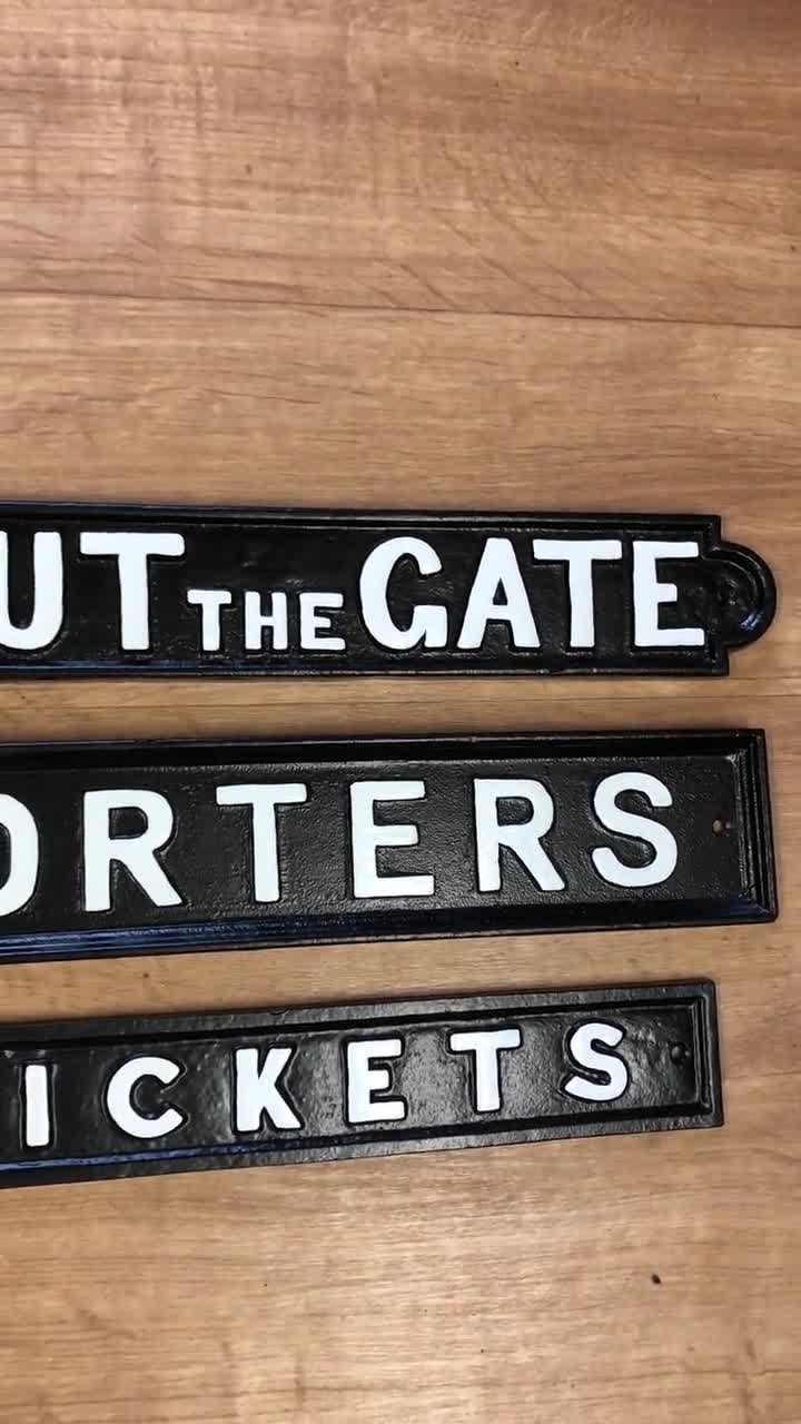 Railway Signs x2 GWR And Southern Railway Cast Iron Repro Plaques *PACKAGE DEAL* 