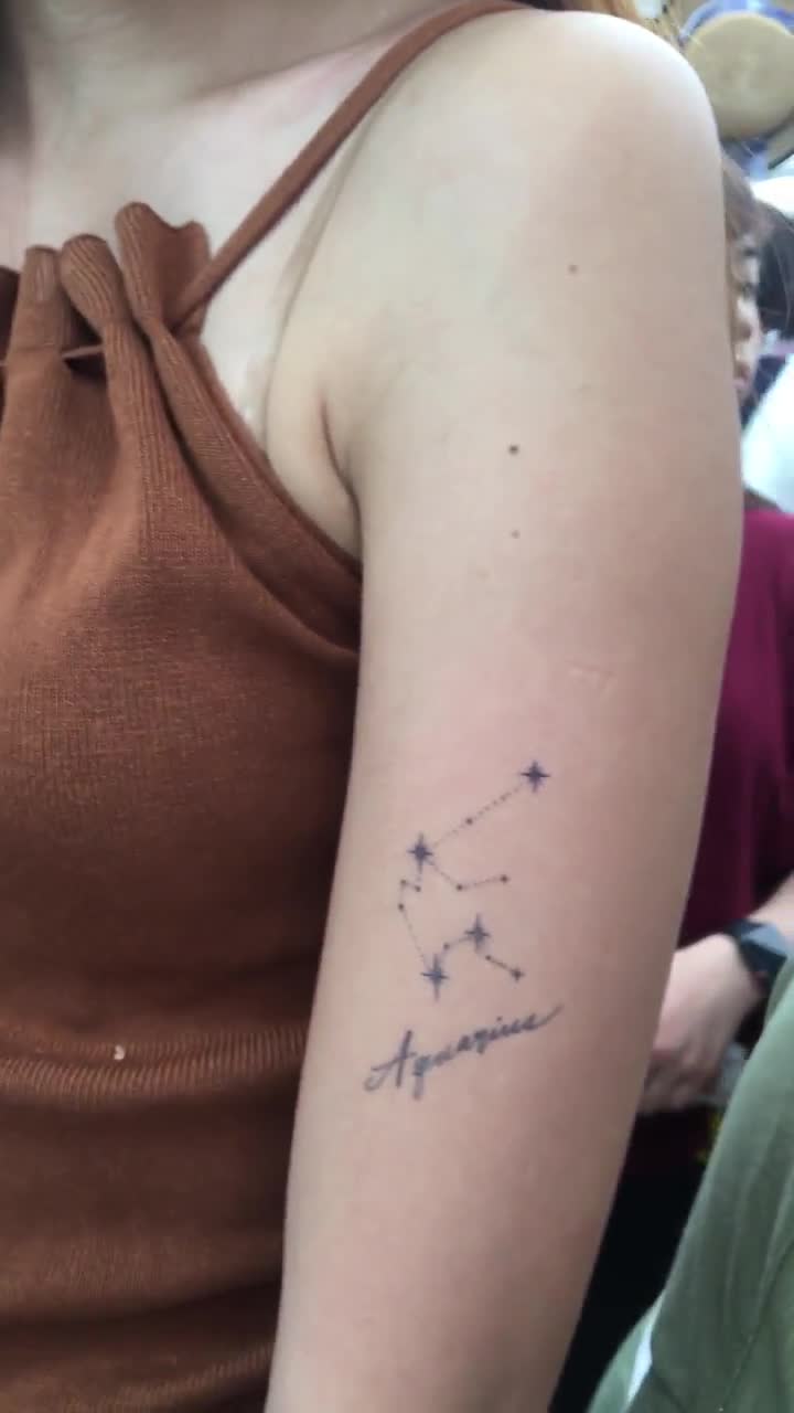 Virgo Constellation Virgo Zodiac Sign Tattoo Virgo Horoscopo Etsy