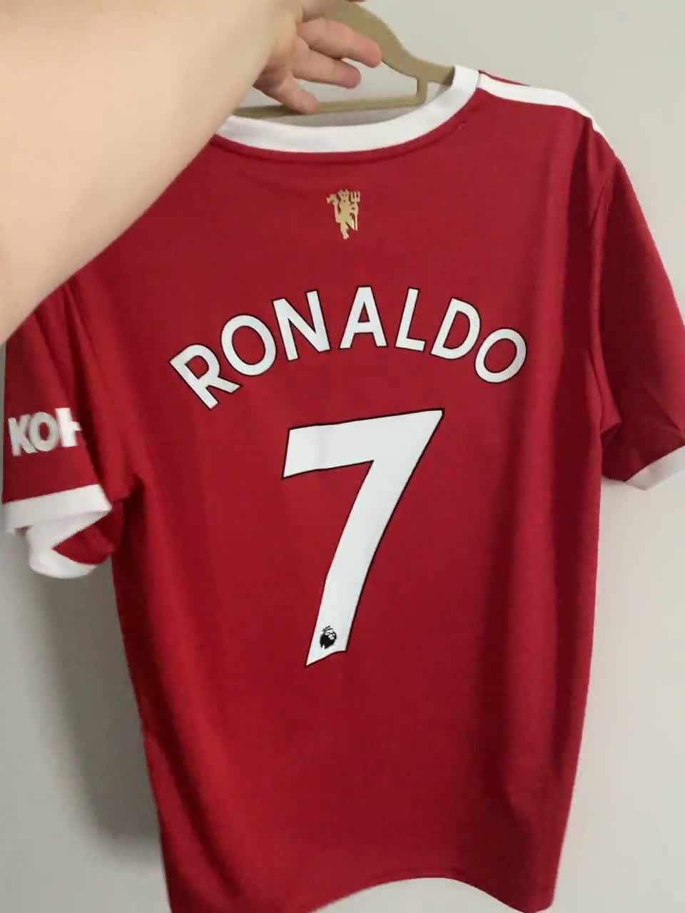 D13 Mens Large Manchester Utd Home Shirt 21-22 With Ronaldo 7 print 
