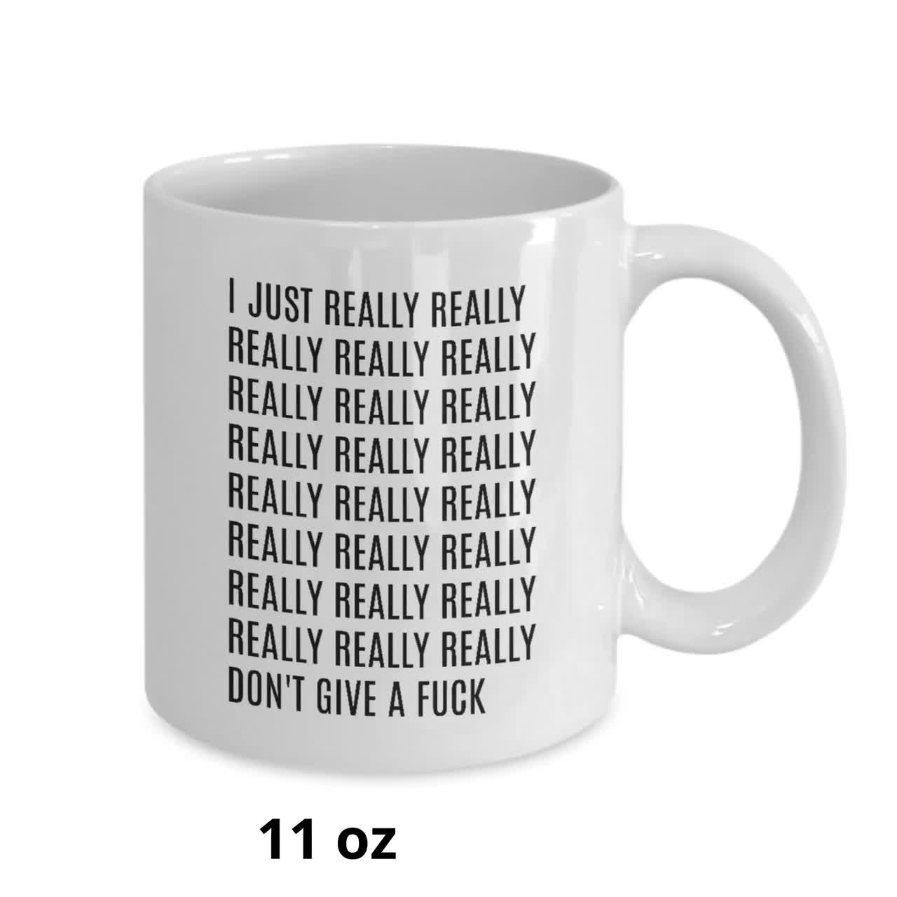 I Don't Give A F**k F**k Funny Mug Rude Offensive Mug Coffee Joke Novelty Gift 