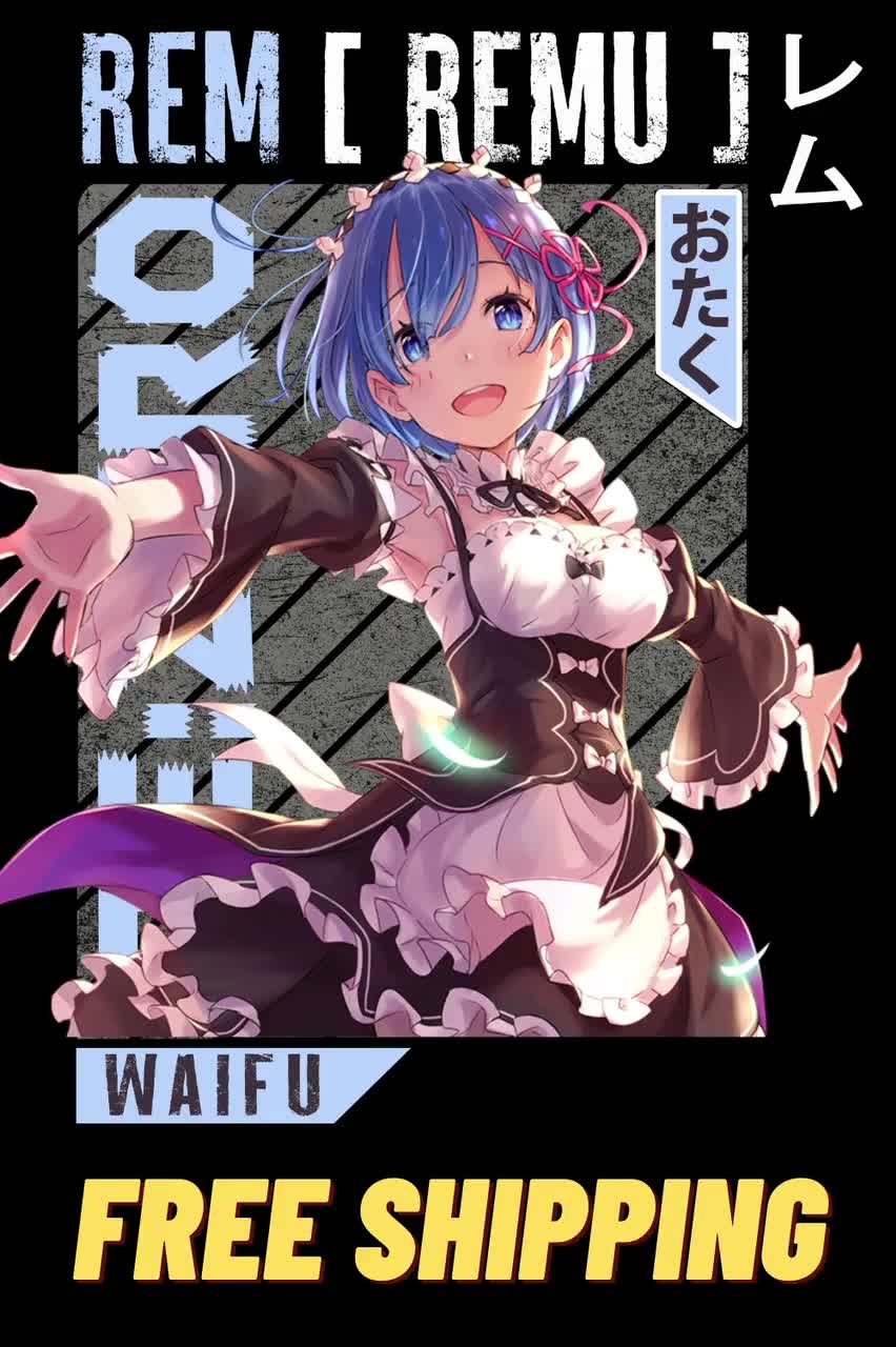 Rem Re Zero Anime Unisex Aesthetic Shirt Cute Re Zero Ram Etsy