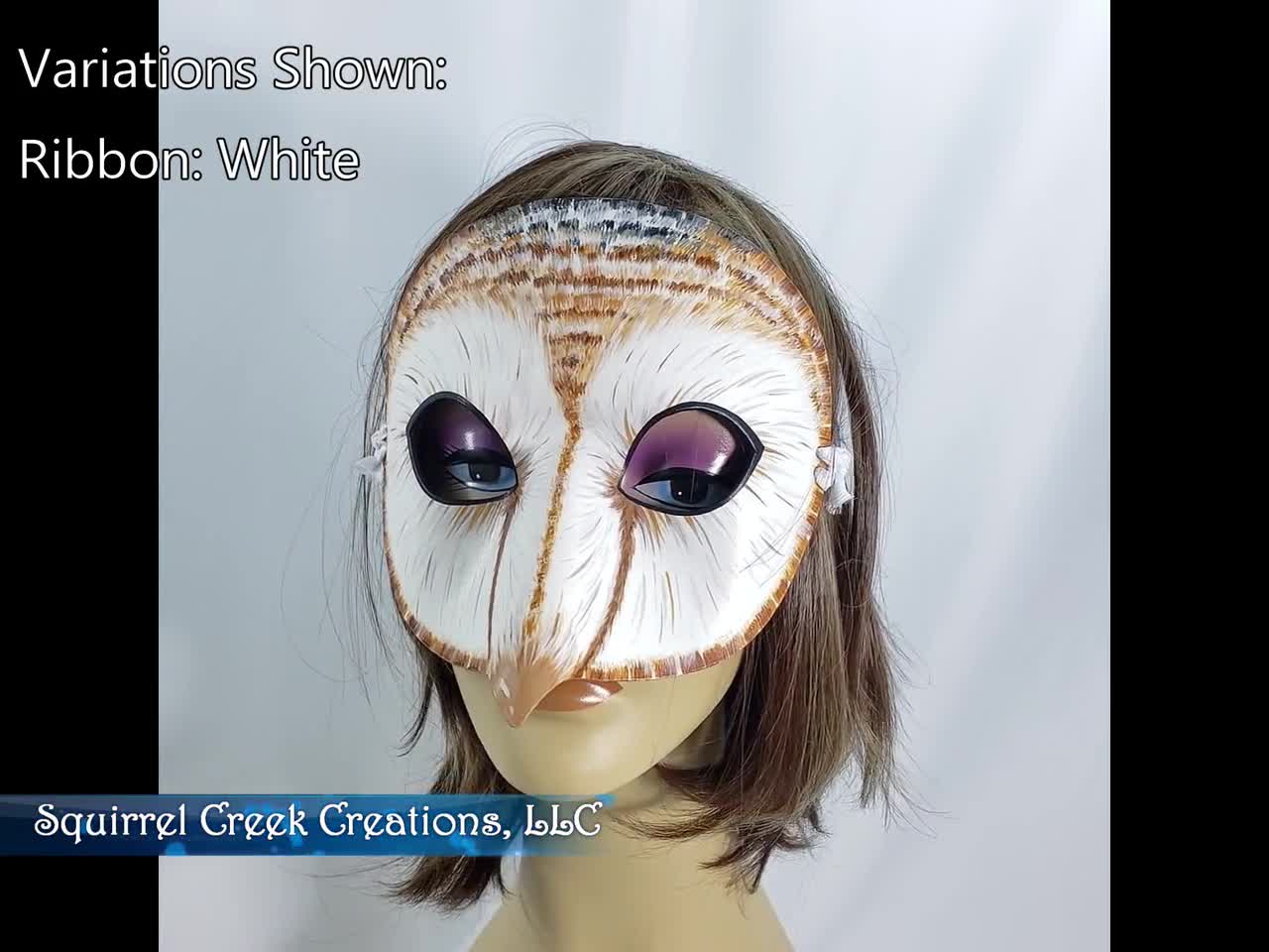 Masque hibou, Chouette effraie, Masque en cuir, Masque du2019oiseau, Costume  du2019animal, Masque du2019animal, Halloween, Mardi Gras, Costume DE GN