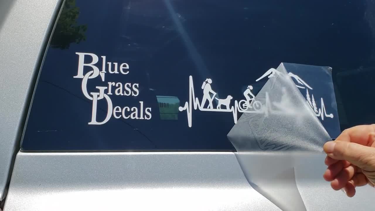 Mandolin Bluegrass Music Notes Infinity Decal Sticker for Car Window BG 189 