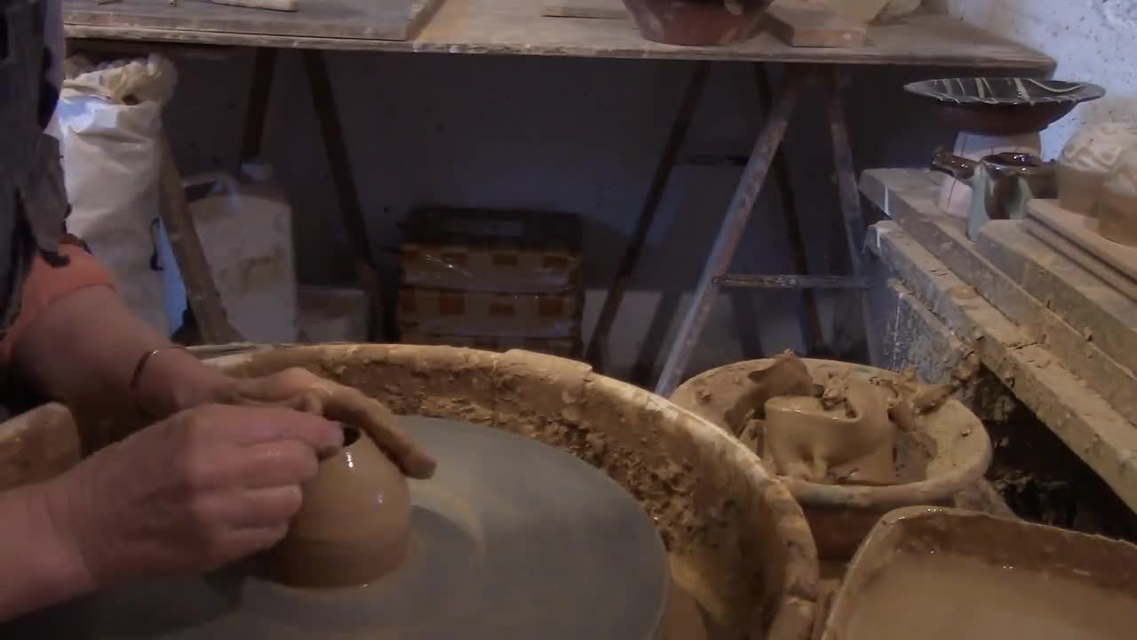 Gemini moon mini pottery salt cellar with 2 hearts