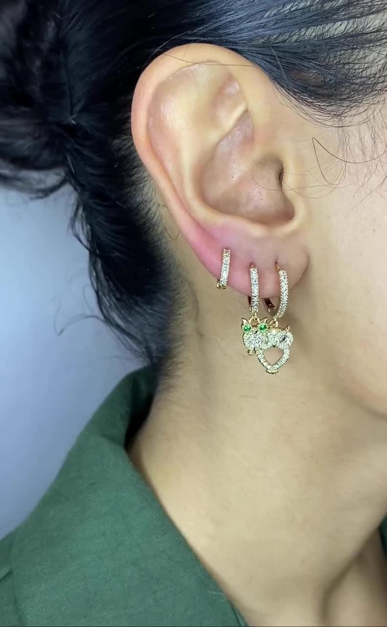 Bird Earrings Unique Gift For Her,Birthday Gift Girls's Adorable Animals Earrings Dainty Owl Stud Earrings Cute Aesthetic Dainty Earring