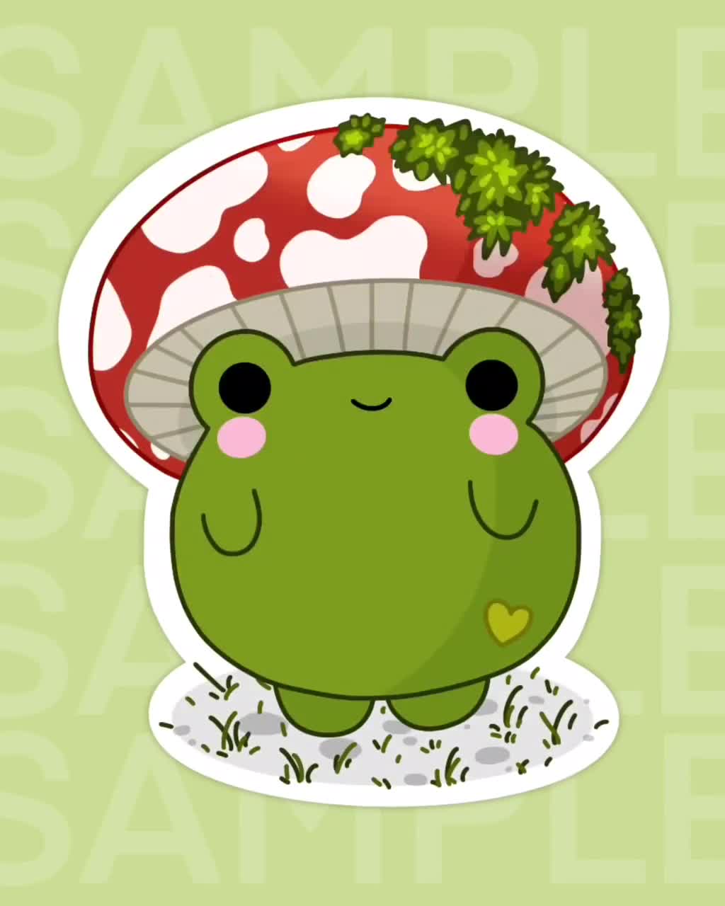 Cute Frog Drawing With Mushroom Hat Lancastercolonygd164950freeshipping